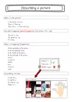Vorschau - Merkblätter - Describing pictures *Merkblatt, Vorlage, useful phrases* - Seite 2