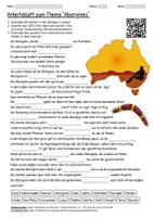 Vorschau - Arbeitsblätter - Lernposter + Arbeitsblatt "Aborigines" + Onlineübung & MP3 + Mindmap + Infografik - Seite 1