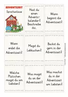 Aperçu - Feuilles d'exercices - Adventszeit Sprechanlässe deutsch DAZ Konversationskarten - Page 1
