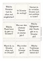 Aperçu - Jeux - allemand: cartes de conversation Silvester / Neujahr deutsch - Page 2
