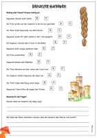 Vorschau - Arbeitsblätter - Märchen - Rapunzel Arbeitsblätter / Aufgabenblätter Leseverständnis - Seite 1