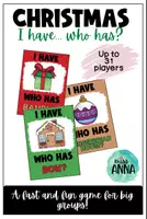 Vorschau - Stationenlernen - Christmas I HAVE... WHO HAS? - Deckblatt