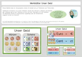 Vorschau - Präsentationen/Tafelbilder - Tafelmaterial Unser Geld - Seite 1