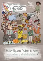 Vorschau - Unterrichtsreihen - Cliparts Herbst FARBIG Clipart Set - Deckblatt