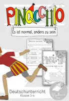 Vorschau - Arbeitsblätter - Es ist normal, anders zu sein am Beispiel von "Pinocchio" | Arbeitsheft - Deckblatt