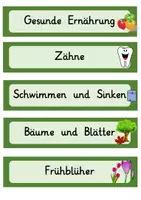 Vorschau - Anderer Materialtyp - Sachunterricht - Ordnung - Maxiboxbeschriftung - Deckblatt
