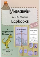 Vorschau - Arbeitsblätter - Dinosaurier- 6.-10. Stunde: Lapbooks gestalten - Deckblatt