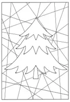 Vorschau - Mal- und Bastelvorlagen - Schnipselbilder Winter Mosaikbilder Weihnachten Kunst - Seite 2