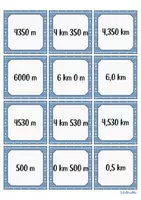 Vorschau - Spiele - Längen Größen Längeneinheiten Spiel Längen-Trio: Kilometer und Meter - Seite 2