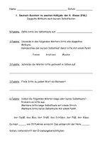 Vorschau - Test - Kurztest: Doppelte Konsonanten nach kurzen Vokalen (Klasse 4) - Seite 3