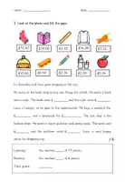 Vorschau - Arbeitsblätter - Englischtest Shopping and Prices - Seite 2