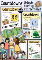 Vorschau - Arbeitsblätter - Klassenfahrt / Klassenreise 🚌🏫 - wachsendes Materialpaket - Seite 1