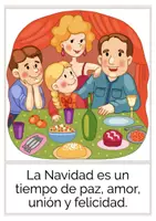 Vista previa - Tarjetas / Manipulativos - NAVIDAD tarjetas con imágenes Español / E.L.E. - página 1