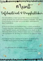 Vorschau - Spiele - Méint Tafelmaterial & Puzzlestécker - Seite 1