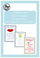 Vorschau - Präsentationen/Tafelbilder - Strategien zur Rechtschreibung, Aushänge und Sortieraufgaben - Deckblatt