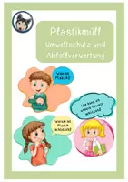 Vorschau - Arbeitsblätter - Plastikmüll - Umweltschutz und Abfallverwertung, Klimamaterial #TimeForClimateAction - Deckblatt