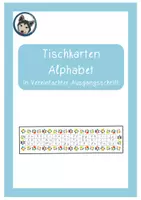 Vorschau - Merkblätter - Tischkarten Vereinfachte Ausgangsschrift für die #hundeklasse - Deckblatt