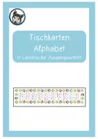 Vorschau - Merkblätter - Tischkarten Lateinische Ausgangsschrift für die #hundeklasse - Deckblatt