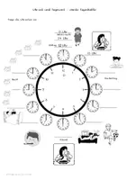 Vorschau - Arbeitsblätter - Wir lesen die Uhr - Uhrzeit und Tageszeit - Seite 2