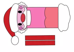Vista previa - Manualidades / Dibujos para colorear - Marionetas navideñas de mano - página 3