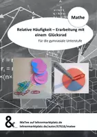 Vorschau - Spiele - Relative Häufigkeit & Wahrscheinlichkeit - Glücksrad (Kl. 6/7) | AB + Kopiervorlagen - Deckblatt