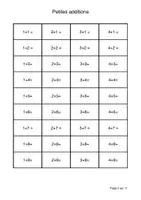 Aperçu - Feuilles d'exercices - Billets de calculs - Page 2