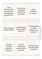 Vista previa - Unidades / Secuencias / Situaciones de Aprendizaje - el carnaval tarjetas de conversación Español y ELE - página 2