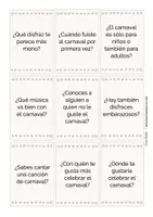 Vista previa - Unidades / Secuencias / Situaciones de Aprendizaje - el carnaval tarjetas de conversación Español y ELE - página 3
