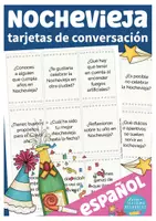 Vista previa - Unidades / Secuencias / Situaciones de Aprendizaje - Nochevieja tarjetas de conversación Español en la primaria y ELE - Portada