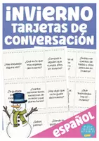 Vorschau - Spiele - invierno Konversationskarten Spanisch (Winter) - Deckblatt