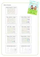 Vorschau - Stationenlernen - Klettmappen & Arbeitsblätter: Würfelmengen - Seite 1
