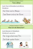 Vorschau - Fördermaterial/Inklusion - Wimmelbuch-Schreibkartei "Satzebene" (Wimmelbild Kartei) - Seite 3