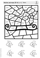 Vorschau - Arbeitsblätter - Adventstürchen 16: Rechen-Mal-Blätter (1-4. Klasse) - Seite 2