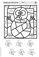 Vorschau - Arbeitsblätter - Adventstürchen 16: Rechen-Mal-Blätter (1-4. Klasse) - Seite 3