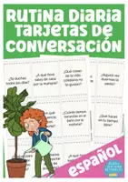 Aperçu - Jeux - rutina diaria cartes de conversation espagnol (español) - Page de couverture