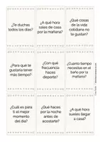 Aperçu - Jeux - rutina diaria cartes de conversation espagnol (español) - Page 2