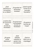 Aperçu - Jeux - las navidades cartes de conversation espagnol (español) - Page 2