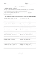 Vorschau - Arbeitsblätter - Englische Fragen mit Präpositionen - Seite 2