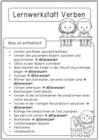 Vorschau - Arbeitsblätter - Lernwerkstatt Verben - Seite 2