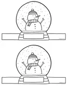 Vorschau - Mal- und Bastelvorlagen - Kreative Schneekugeln zum Basteln - Winter / Weihnachten - Seite 3