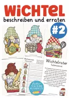 Vorschau - Arbeitsblätter - Wichtel beschreiben Nummer 2 Deutsch Grundschule - Deckblatt