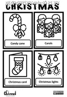 Vista previa - Juegos / Gamificación - Christmas 30 Flash cards - Black and White - página 2