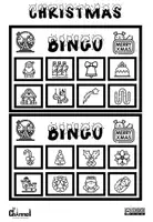Vista previa - Juegos / Gamificación - CHRISTMAS BINGO (Black & White) - página 2