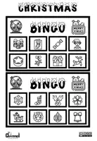 Vista previa - Juegos / Gamificación - CHRISTMAS BINGO (Black & White) - página 3