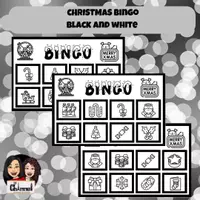 Vista previa - Juegos / Gamificación - CHRISTMAS BINGO (Black & White) - Portada