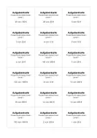 Vorschau - Aufgabenkarten - Prozentsatz berechnen (Aufgabenkarten) - Deckblatt