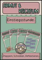 Vorschau - Arbeitsblätter - Einstiegsstunde Armut & Reichtum - Deckblatt