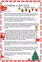 Vista previa - Unidades / Secuencias / Situaciones de Aprendizaje - Navidad en EE.UU./ Christmas in the USA: Reading Comprehension - página 1