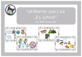 Vorschau - Präsentationen/Tafelbilder - Es schneit - Tafelkarten - Deckblatt