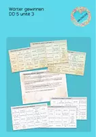Vorschau - Spiele - Wörter gewinnen Dis Donc 5 unité 3 - Deckblatt